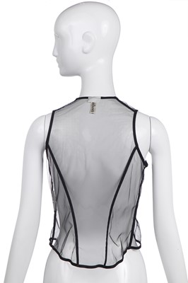 Lot 541 - A Comme des Garçons black tulle bodice, 'Dark Romance, Witch' collection, Autumn-Winter 2004-05