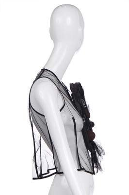 Lot 541 - A Comme des Garçons black tulle bodice, 'Dark Romance, Witch' collection, Autumn-Winter 2004-05