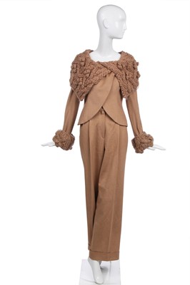 Lot 480 - Christian Dior by John Galliano camel wool-cashmere ensemble, 'Sportswear' collection, Autumn-Winter 1999-2000