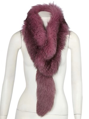 Lot 79 - An Alexander McQueen by Sarah Burton fuchsia fur coat, Pre-Fall 2011
