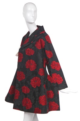 Lot 145 - A Comme des Garçons 'Flat' or '2D' collection poppy-patterned coat, Autumn-Winter 2012-13