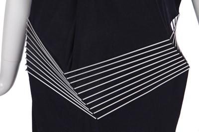 Lot 146 - A Junya Watanabe/Comme des Garçons navy wool dress, Spring-Summer 1999