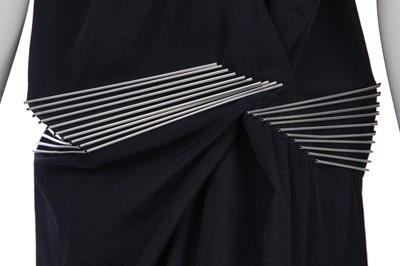 Lot 146 - A Junya Watanabe/Comme des Garçons navy wool dress, Spring-Summer 1999