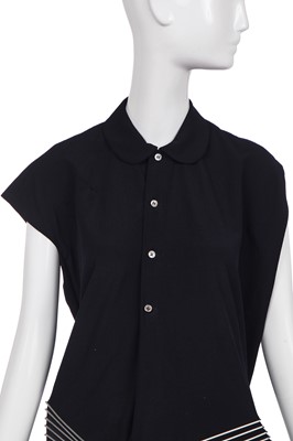 Lot 146 - A Junya Watanabe/Comme des Garçons navy wool dress, Spring-Summer 1999