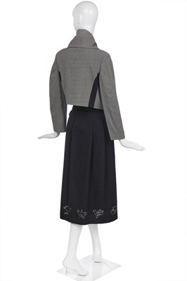 Lot 139 - An early Comme des Garçons wool ensemble, 'Liberation from Tailoring' collection, Autumn-Winter 1989-90