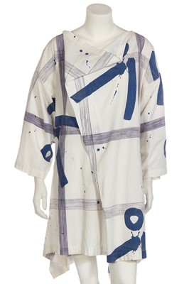 Lot 198 - An Issey Miyake printed cotton smock dress, Spring-Summer 1984