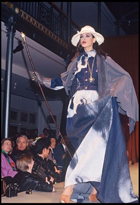 Lot 62 - A Vivienne Westwood 'Always on Camera' denim 'Marlene' corset ensemble, Autumn-Winter, 1992-93