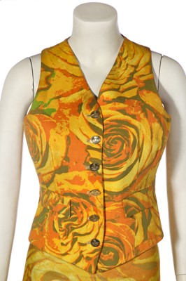 Lot 161 - A Vivienne Westwood rose print ensemble, 'Grand Hotel', Spring-Summer 1993