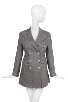 Lot 64 - A Vivienne Westwood complete grey flannel ensemble, 'Anglomania' collection, Autumn-Winter, 1993-94