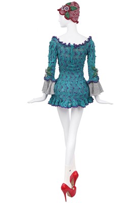 Lot 67 - A fine complete crochet corset dress ensemble, 'On Liberty' collection, Autumn-Winter, 1994-95