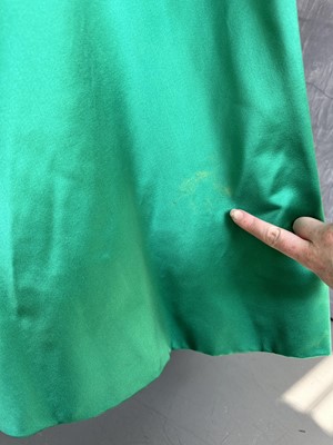 Lot 255 - A Christian Dior couture emerald-green satin ballgown, 'Soirée à Londres' model, 'Y' line, Autumn-Winter 1955-56