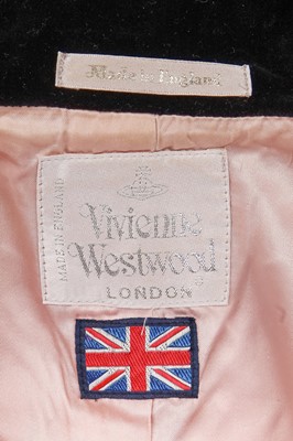 Lot 66 - A Vivienne Westwood scarlet serge suit, 'On Liberty' collection, Autumn-Winter, 1994-95