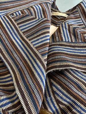 Lot 71 - A Vivienne Westwood striped and ribbed wool suit, 'Dressed to Scale' collection, Autumn-Winter 1998-99