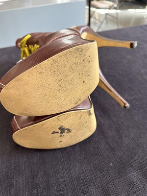 Lot 71 - A Vivienne Westwood striped and ribbed wool suit, 'Dressed to Scale' collection, Autumn-Winter 1998-99