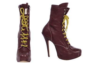 Lot 71 - A Vivienne Westwood striped and ribbed wool suit, 'Dressed to Scale' collection, Autumn-Winter 1998-99