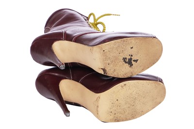 Lot 71 - A Vivienne Westwood striped and ribbed wool suit, 'Dressed to Scale' collection, Autumn-Winter 1998-99