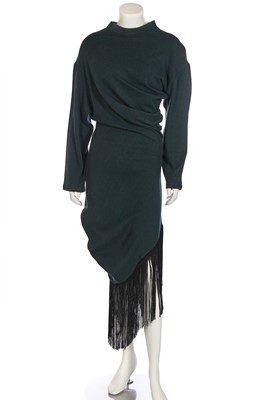 Lot 210 - A John Flett green jersey cotton dress, 1980s