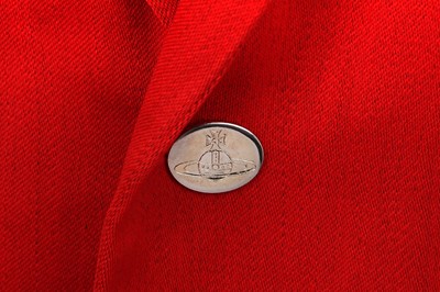 Lot 38 - A Vivienne Westwood striped wool blazer 'Time Machine' collection, Autumn-Winter 1988-89