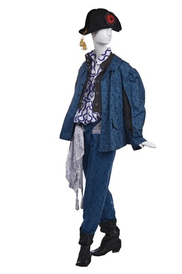 Lot 342 - A Westwood/McLaren complete blue 'Pirate' ensemble, Autumn-Winter, 1981-82