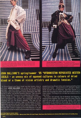 Lot 78 - A rare John Galliano muslin robe, 'Afghanistan Repudiates Western Ideals', Spring-Summer, 1984