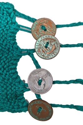 Lot 84 - A rare John Galliano knitted breastband 'The Ludic Game' collection, Autumn-Winter, 1985-86