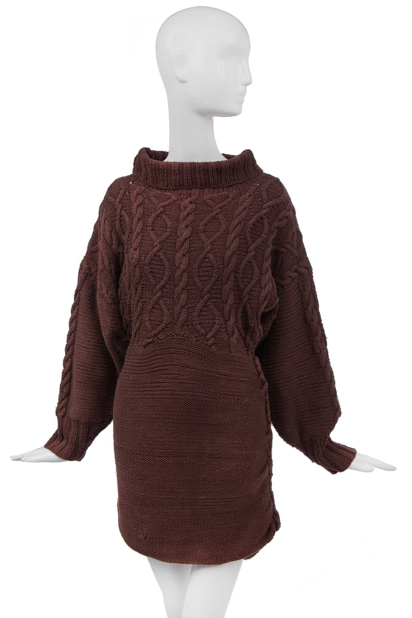 Click for high resolution Lot 82 - John Galliano knitted sweater dress 'The Ludic Game' collection, Autumn-Winter, 1985-86