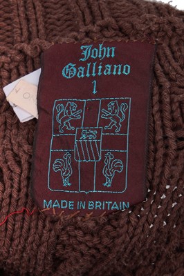 Lot 82 - John Galliano knitted sweater dress 'The Ludic Game' collection, Autumn-Winter, 1985-86