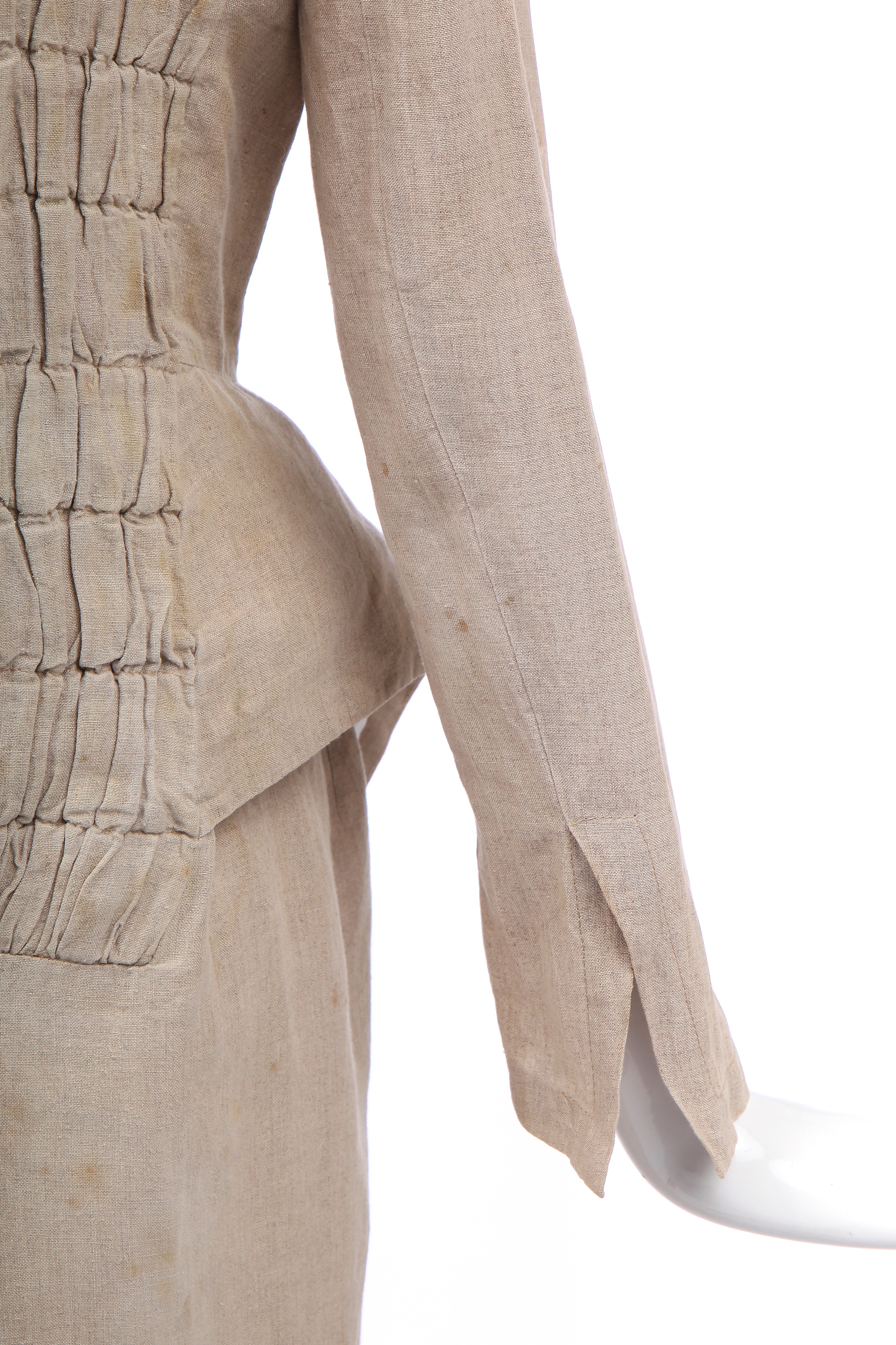 Lot 85 - A rare John Galliano linen 'Scissor-Pleat'