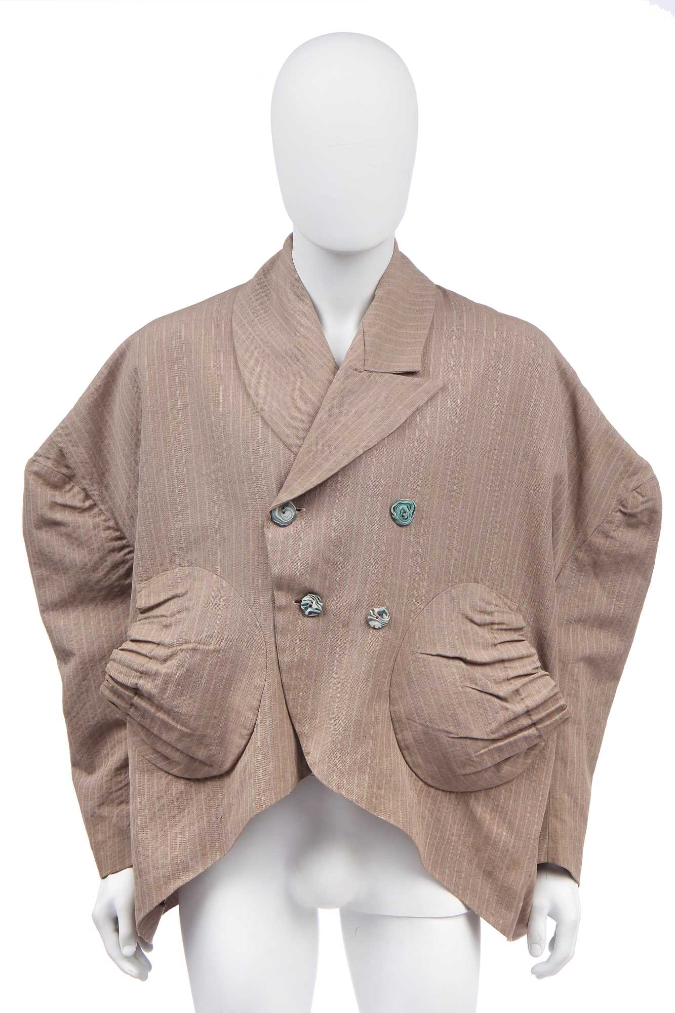 Lot 86 - A fine and rare John Galliano outsized jacket, 'Fallen Angels' collection, Spring-Summer 1986
