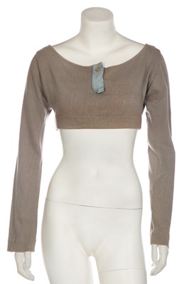 Lot 207 - A John Galliano tan cotton jersey crop top, 'Fallen Angels' collection, Spring-Summer 1986