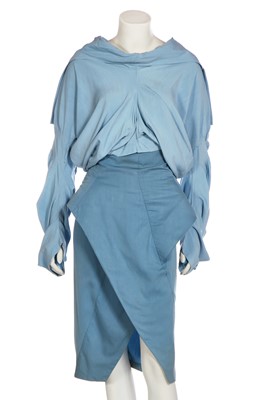 Lot 211 - A John Galliano Circle shirt and skirt, Spring-Summer, 1987