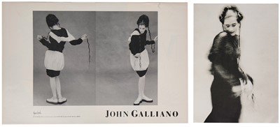 Lot 94 - A John Galliano viscose ensemble, Spring-Summer, 1987