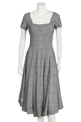 Lot 235 - A John Galliano Prince of Wales check viscose dress, 'Blanche DuBois' collection, Spring-Summer 1988