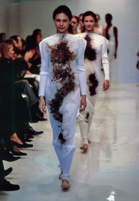 Lot 534 - An Issey Miyake/Cai Guo-Qiang Guest Artists Series 4 'Gunpowder Dragon or Rainbow Serpent' jumpsuit, 1998