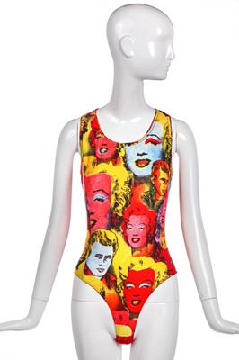 Lot 419 - A Gianni Versace 'Marilyn Monroe' print body, 'Pop' collection, Spring-Summer 1991