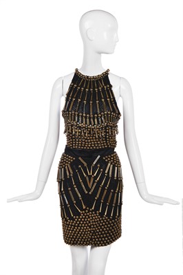 Lot 418 - A Gianni Versace black embellished ensemble, Atelier at the Ritz', Spring-Summer 1990