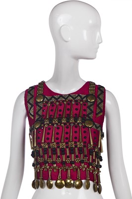 Lot 417 - A Gianni Versace couture embellished pink silk bodice, Atelier at the Ritz', Spring-Summer 1990