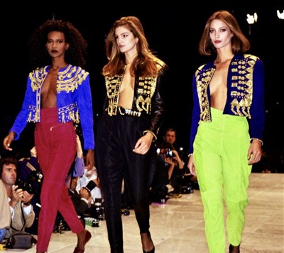 Lot 145 - A Gianni Versace embellished blue suede jacket, Spring-Summer 1990