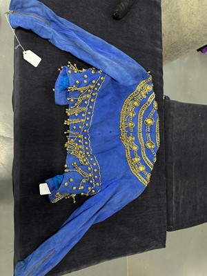 Lot 145 - A Gianni Versace embellished blue suede jacket, Spring-Summer 1990