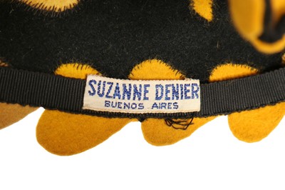 Lot 288 - Nine quirky and colourful hats, 1930s-40s,...
