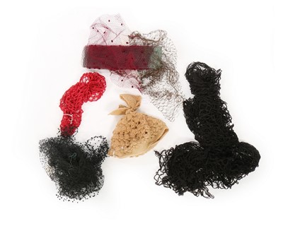 Lot 288 - Nine quirky and colourful hats, 1930s-40s,...