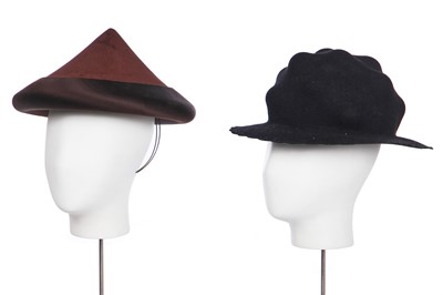 Lot 537 - An Issey Miyake 'Egg Carton' hat, Autumn-Winter 2000