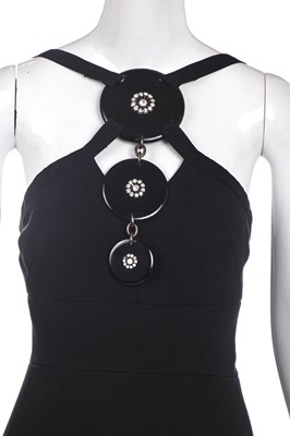 Lot 285 - A Chloé black crepe minidress, probably by Karl Lagerfeld, late 1960s