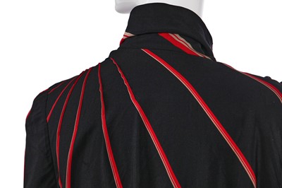 Lot 406 - A Chloé by Karl Lagerfeld black crêpe de chine dress, 1980