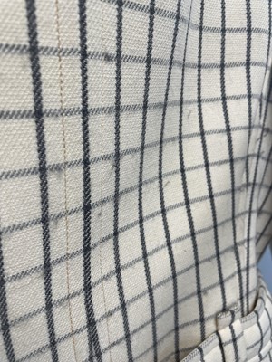 Lot 291 - A Courrèges double-breasted checked wool suit, 1969