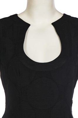 Lot 151 - A John Galliano black linen dress, 'Greek Widows...' collection, Spring-Summer 1990