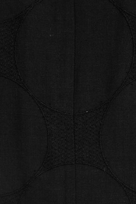 Lot 151 - A John Galliano black linen dress, 'Greek Widows...' collection, Spring-Summer 1990