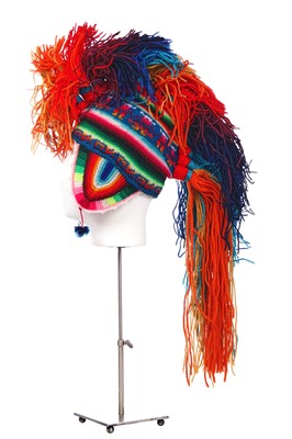 Lot 122 - A Christian Dior by John Galliano knitted 'Mohican' hat, 'Funky Folklore' collection, Autumn-Winter 2002-03