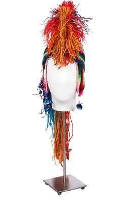 Lot 122 - A Christian Dior by John Galliano knitted 'Mohican' hat, 'Funky Folklore' collection, Autumn-Winter 2002-03
