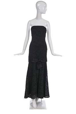 Lot 409 - An Yves Saint Laurent couture black lace dress, Autumn-Winter 1985-86